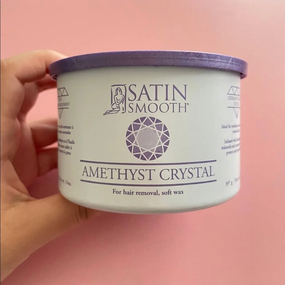 Satin smooth Amethyst Crystal Soft Wax 14oz